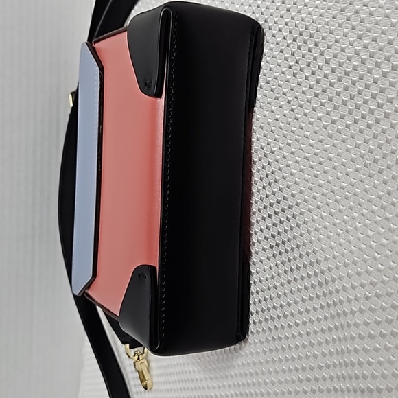 MANU ATELIER MINIBAG CALF LEATHER BLACK/ BLUE/ PINK - Picture 4 of 8